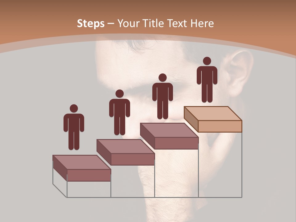 Man Concentrated Serious PowerPoint Template