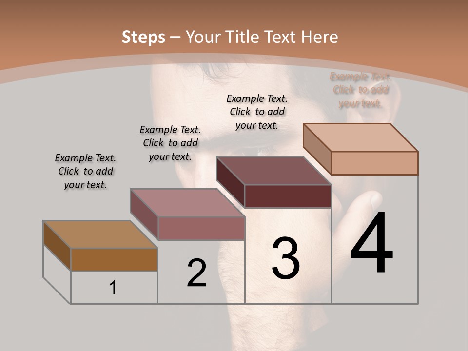 Man Concentrated Serious PowerPoint Template