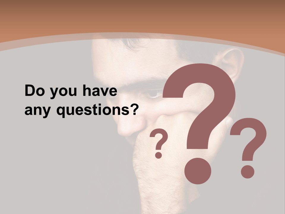 Man Concentrated Serious PowerPoint Template