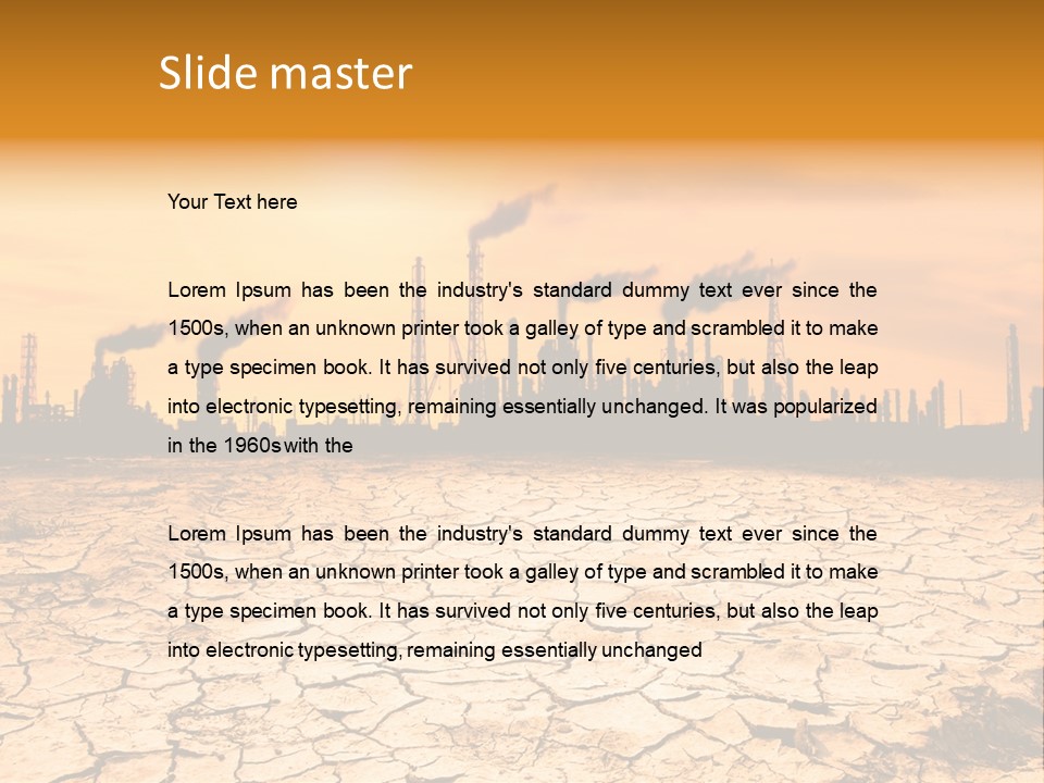 Energy Dioxide Crisis PowerPoint Template