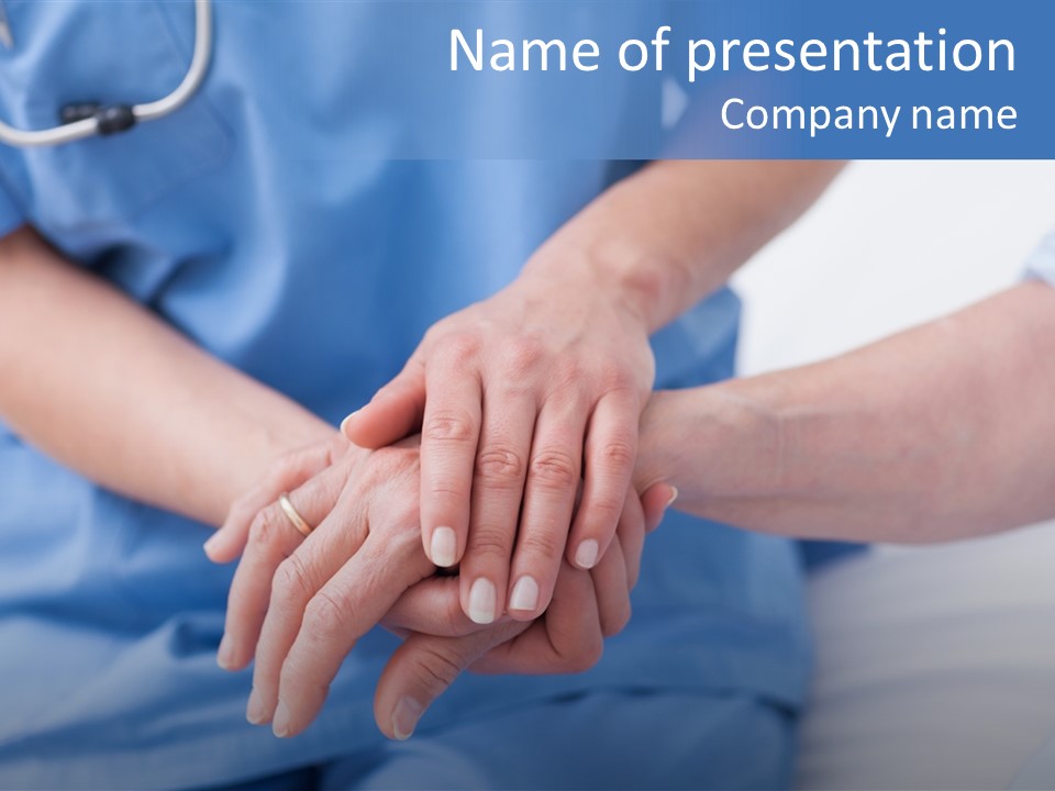 Mid Adult Clinic Holding PowerPoint Template