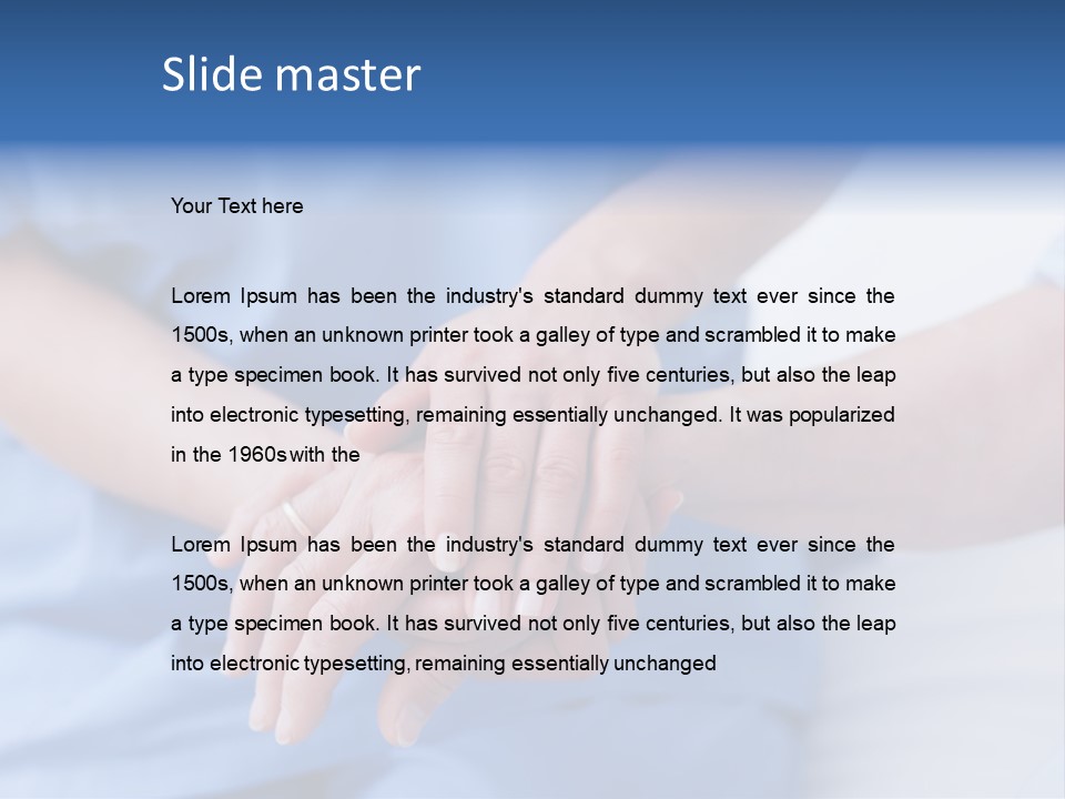 Mid Adult Clinic Holding PowerPoint Template