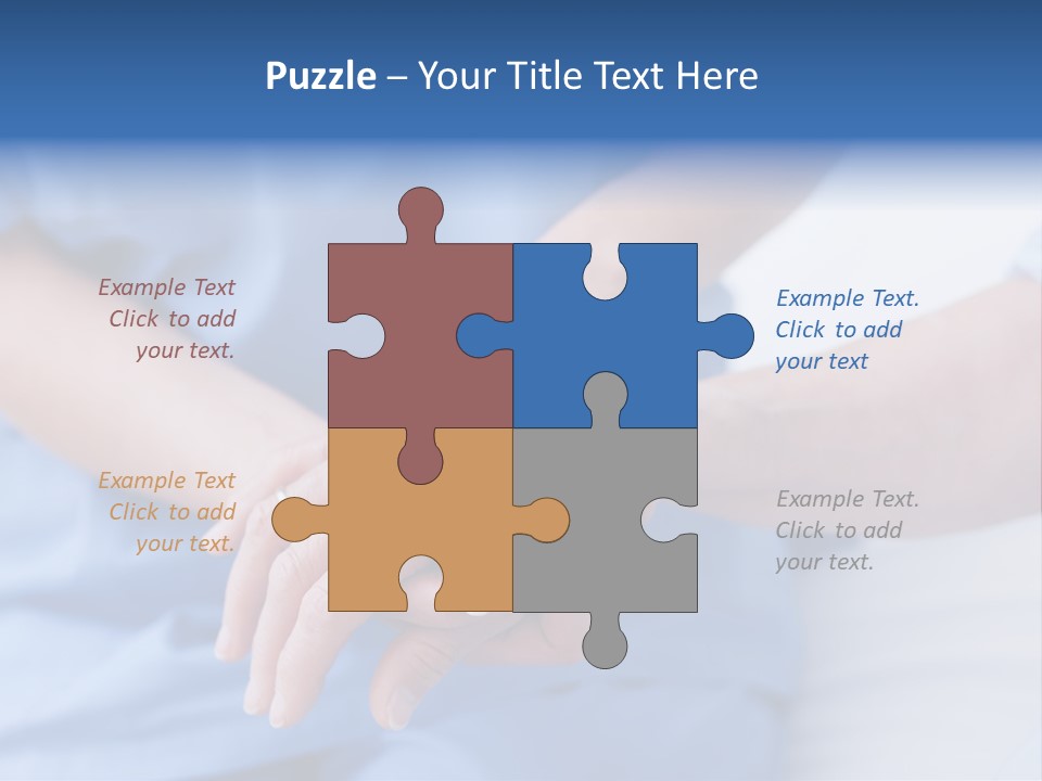 Mid Adult Clinic Holding PowerPoint Template