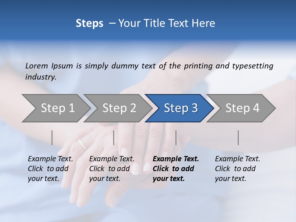 Mid Adult Clinic Holding PowerPoint Template
