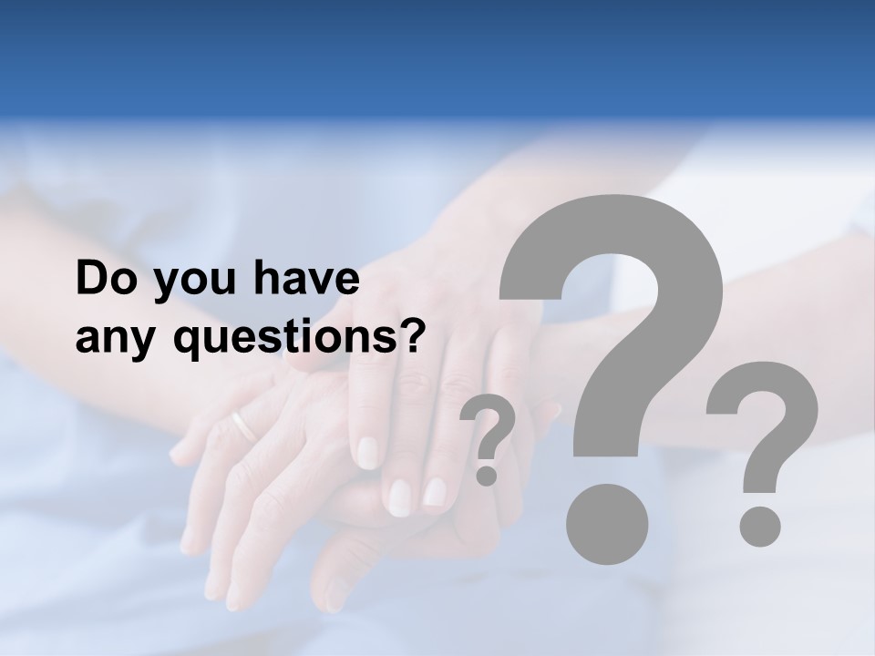 Mid Adult Clinic Holding PowerPoint Template