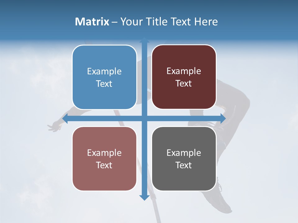 Decathlete High Jump Casual PowerPoint Template