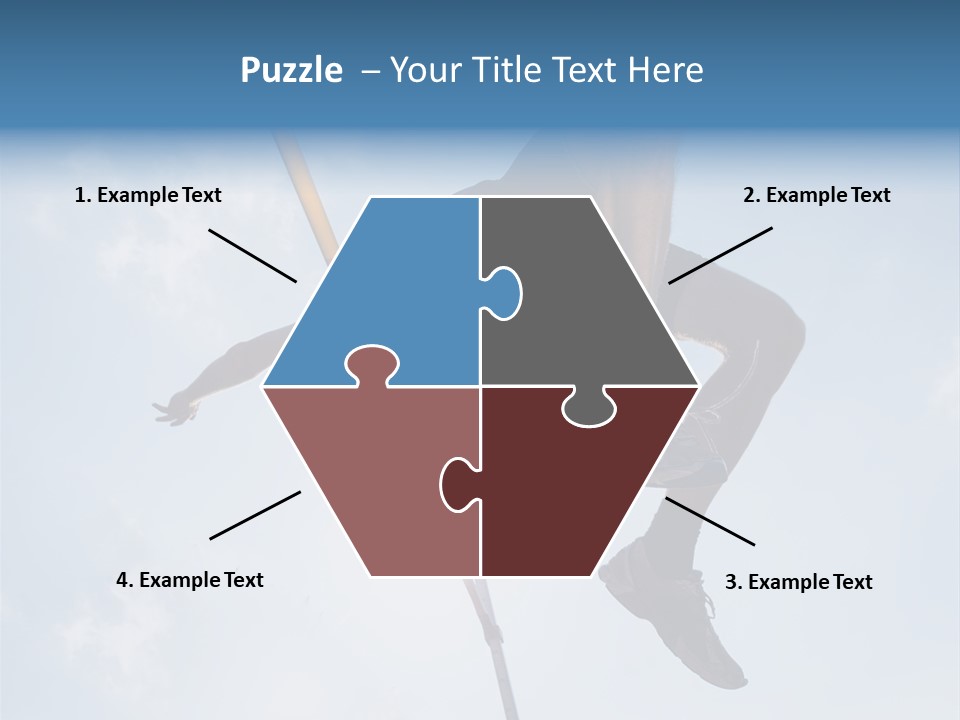 Decathlete High Jump Casual PowerPoint Template