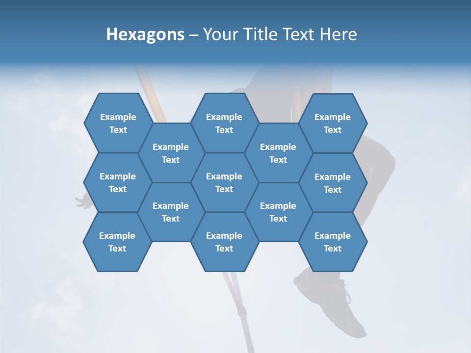 Decathlete High Jump Casual PowerPoint Template