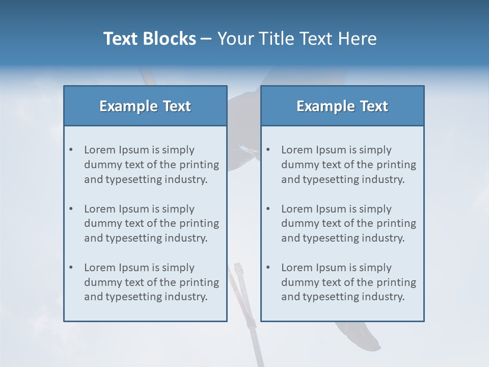 Decathlete High Jump Casual PowerPoint Template