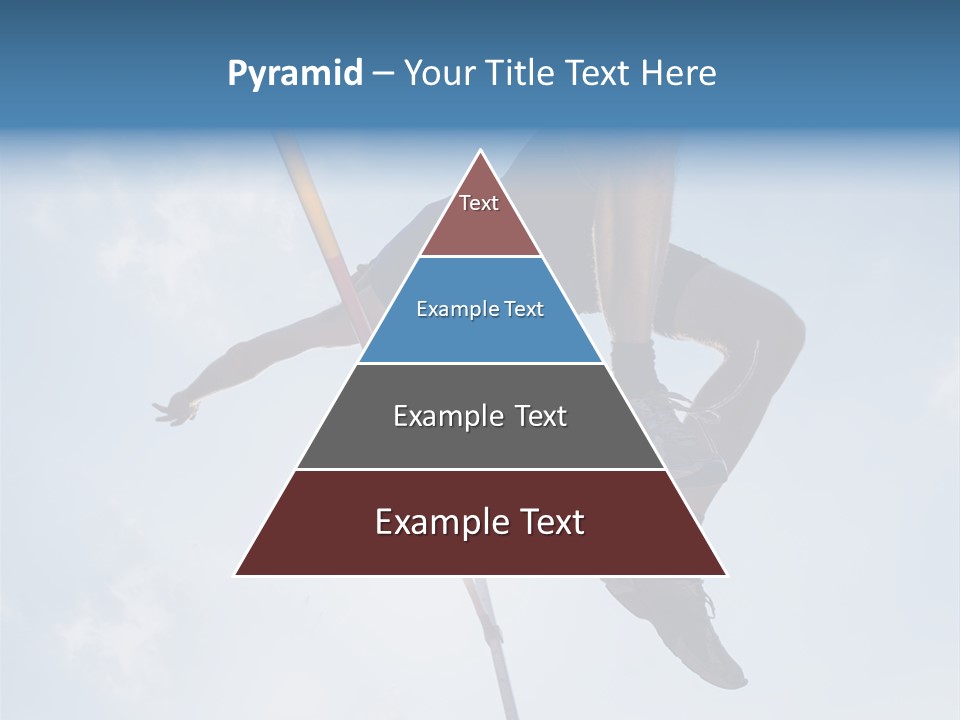 Decathlete High Jump Casual PowerPoint Template