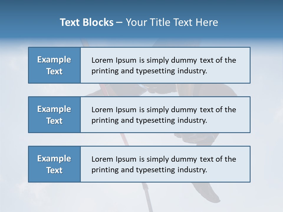 Decathlete High Jump Casual PowerPoint Template