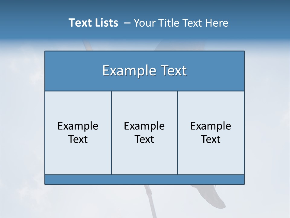 Decathlete High Jump Casual PowerPoint Template
