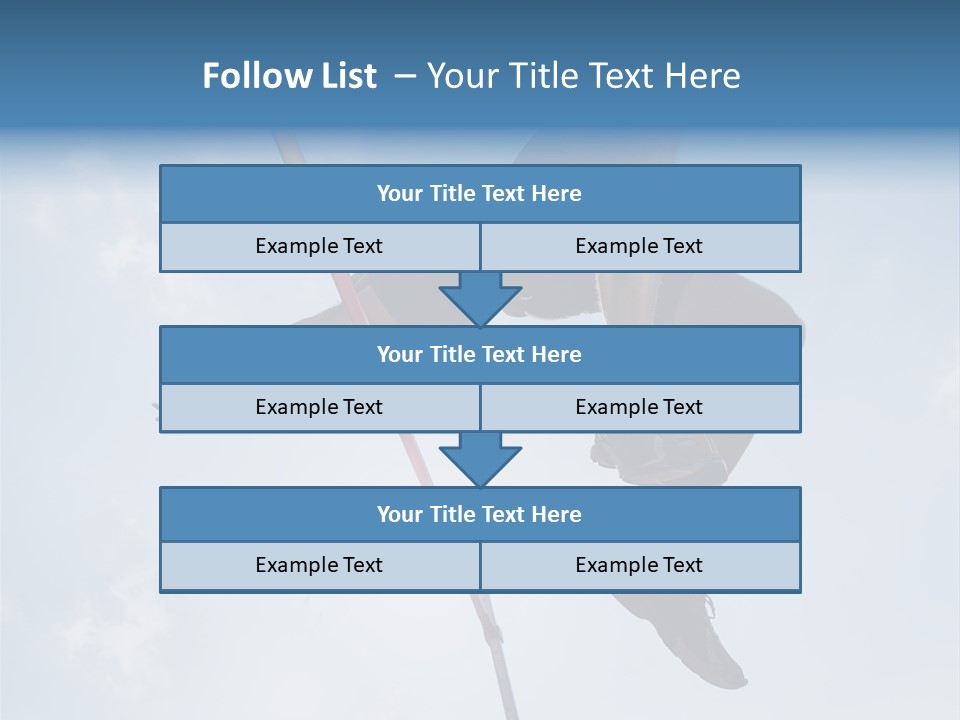 Decathlete High Jump Casual PowerPoint Template
