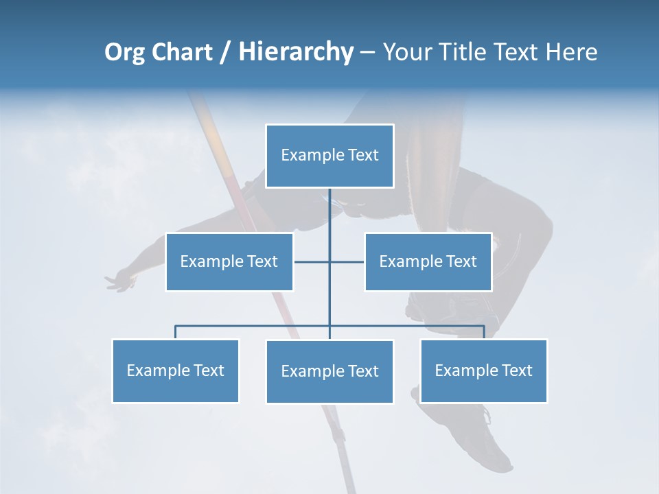 Decathlete High Jump Casual PowerPoint Template