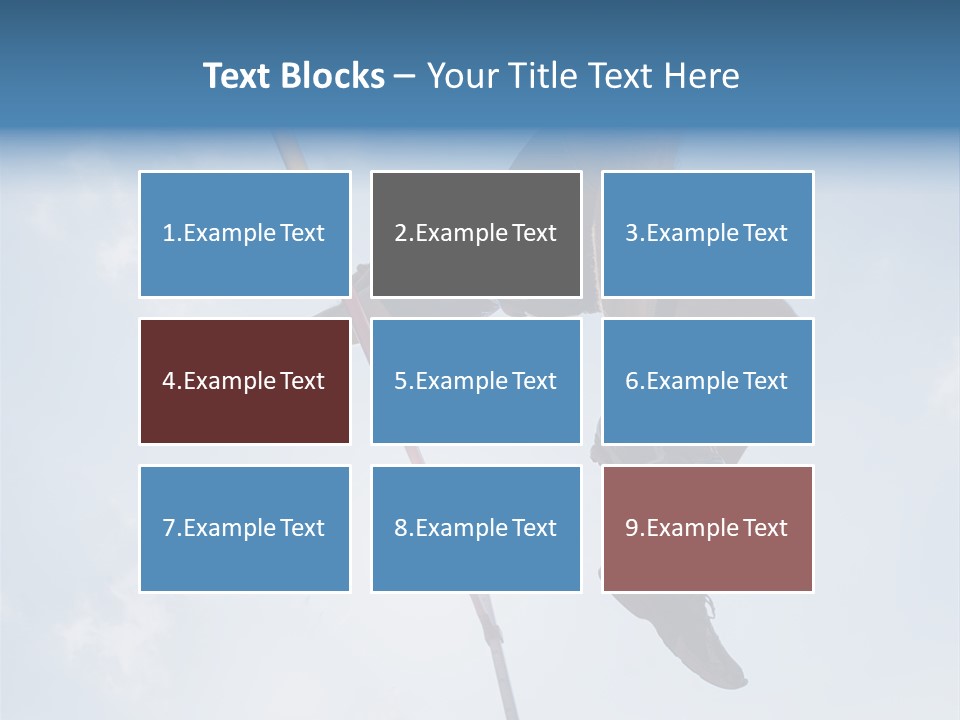 Decathlete High Jump Casual PowerPoint Template