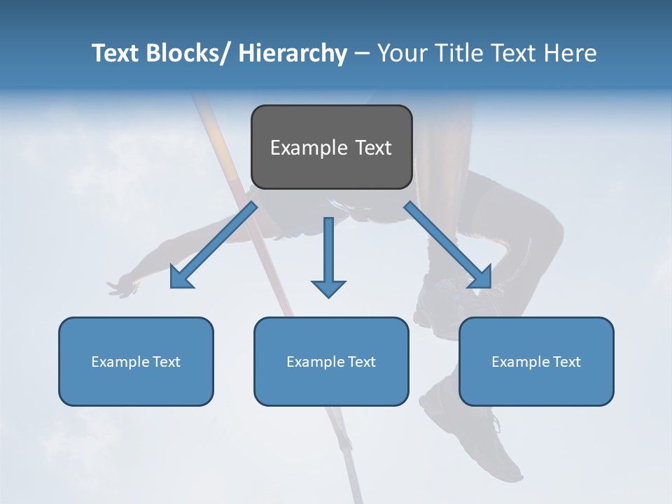 Decathlete High Jump Casual PowerPoint Template