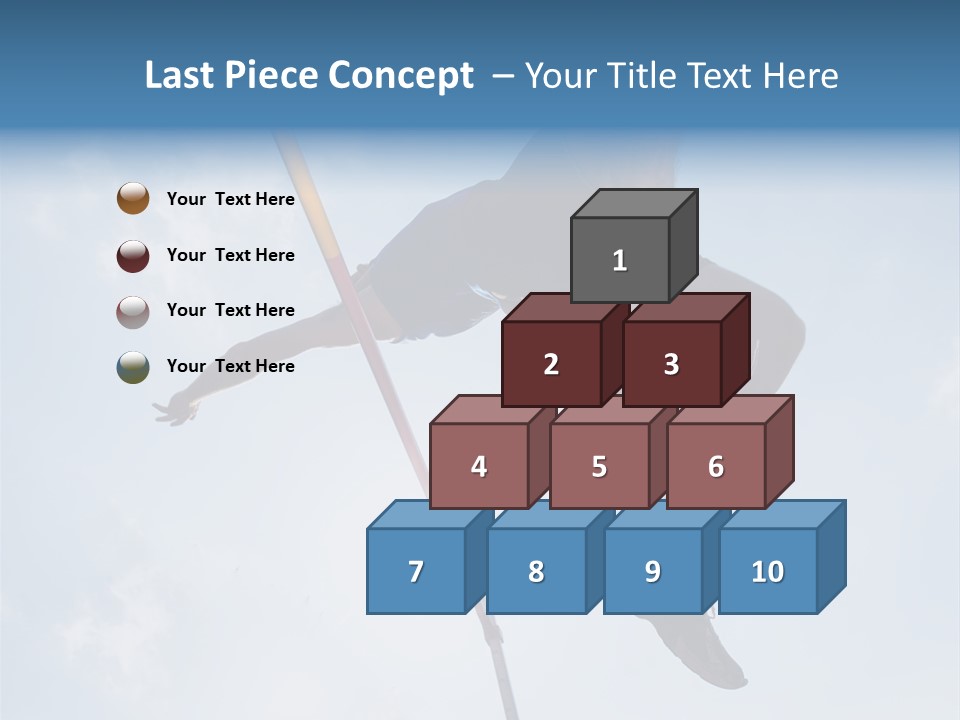 Decathlete High Jump Casual PowerPoint Template