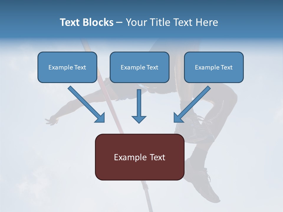 Decathlete High Jump Casual PowerPoint Template