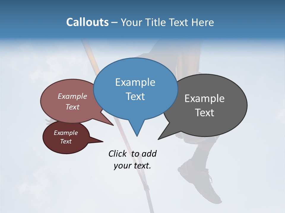 Decathlete High Jump Casual PowerPoint Template