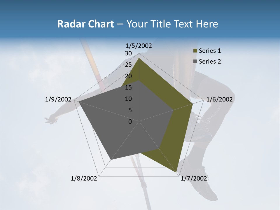 Decathlete High Jump Casual PowerPoint Template