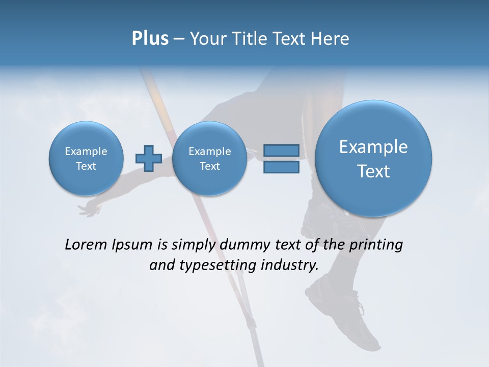 Decathlete High Jump Casual PowerPoint Template