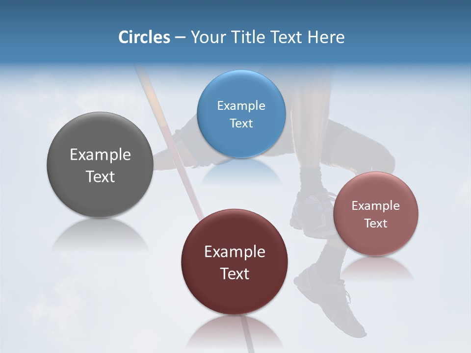 Decathlete High Jump Casual PowerPoint Template