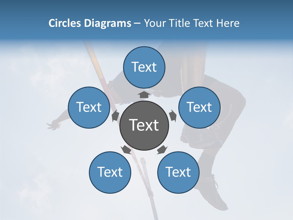 Decathlete High Jump Casual PowerPoint Template