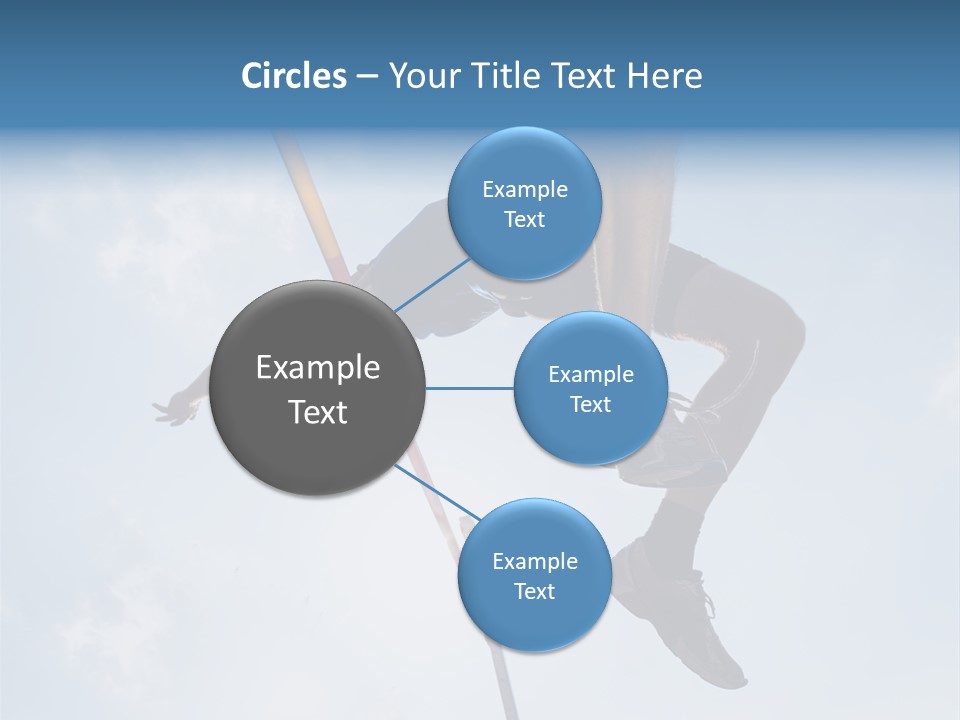 Decathlete High Jump Casual PowerPoint Template