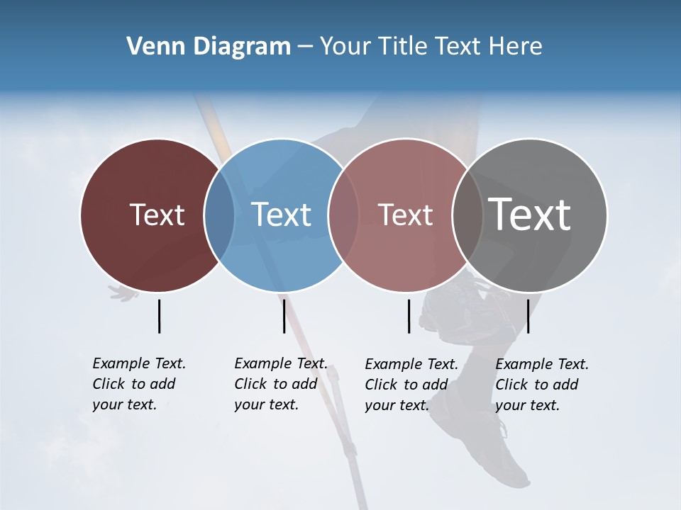 Decathlete High Jump Casual PowerPoint Template