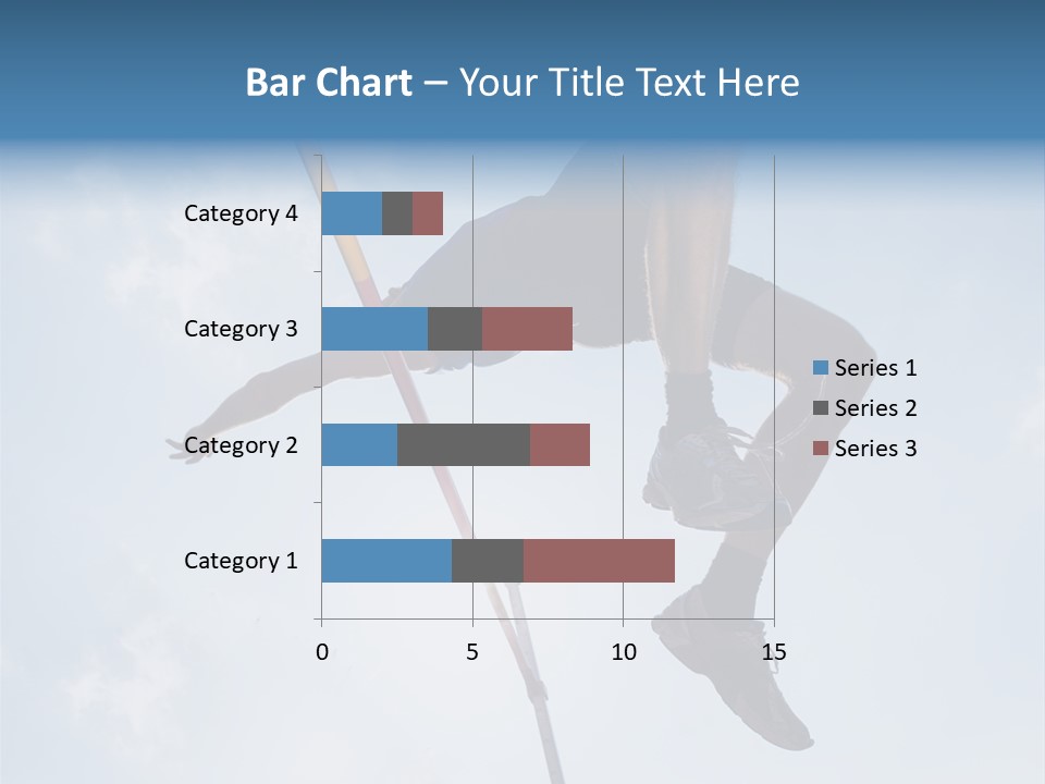 Decathlete High Jump Casual PowerPoint Template