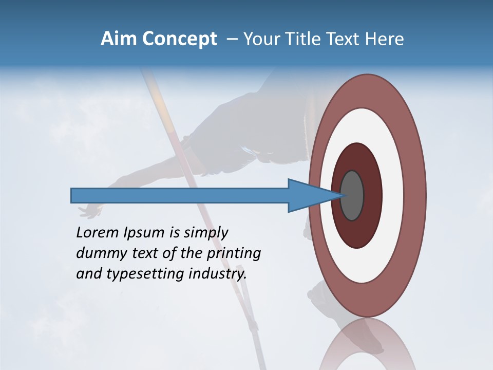 Decathlete High Jump Casual PowerPoint Template