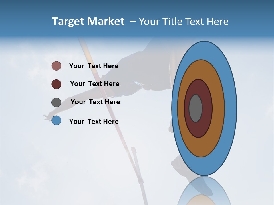 Decathlete High Jump Casual PowerPoint Template