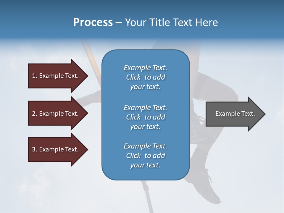 Decathlete High Jump Casual PowerPoint Template