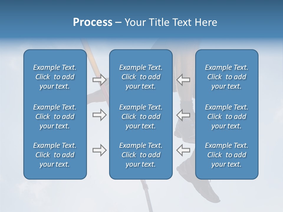 Decathlete High Jump Casual PowerPoint Template
