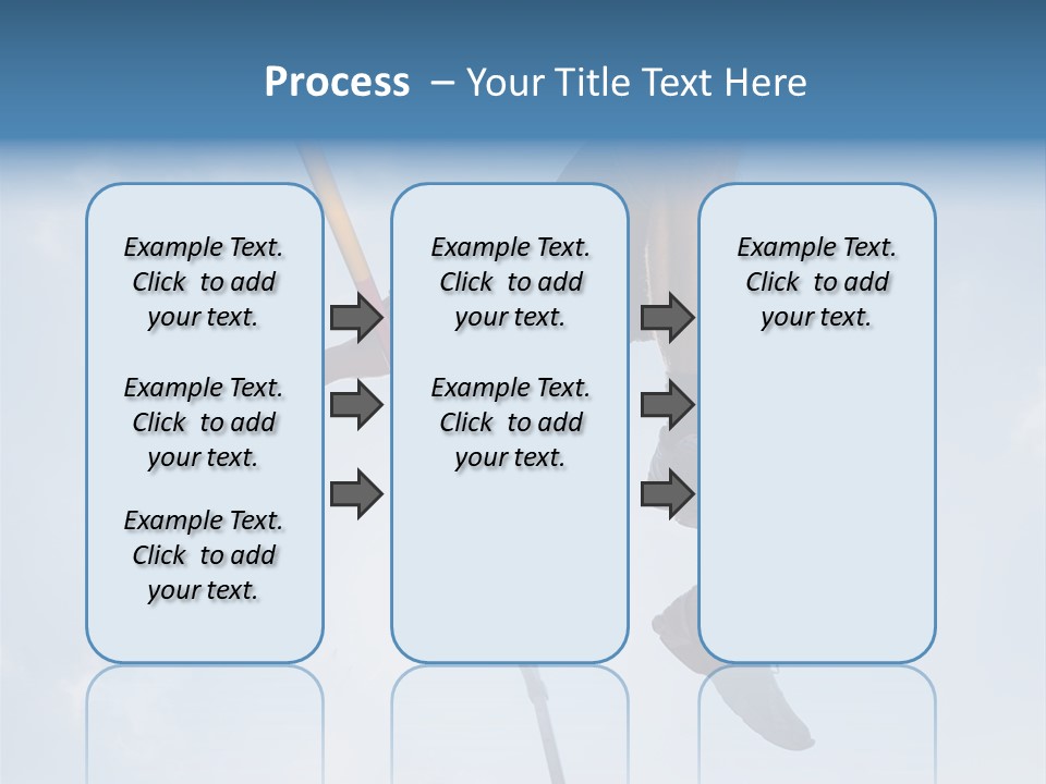 Decathlete High Jump Casual PowerPoint Template
