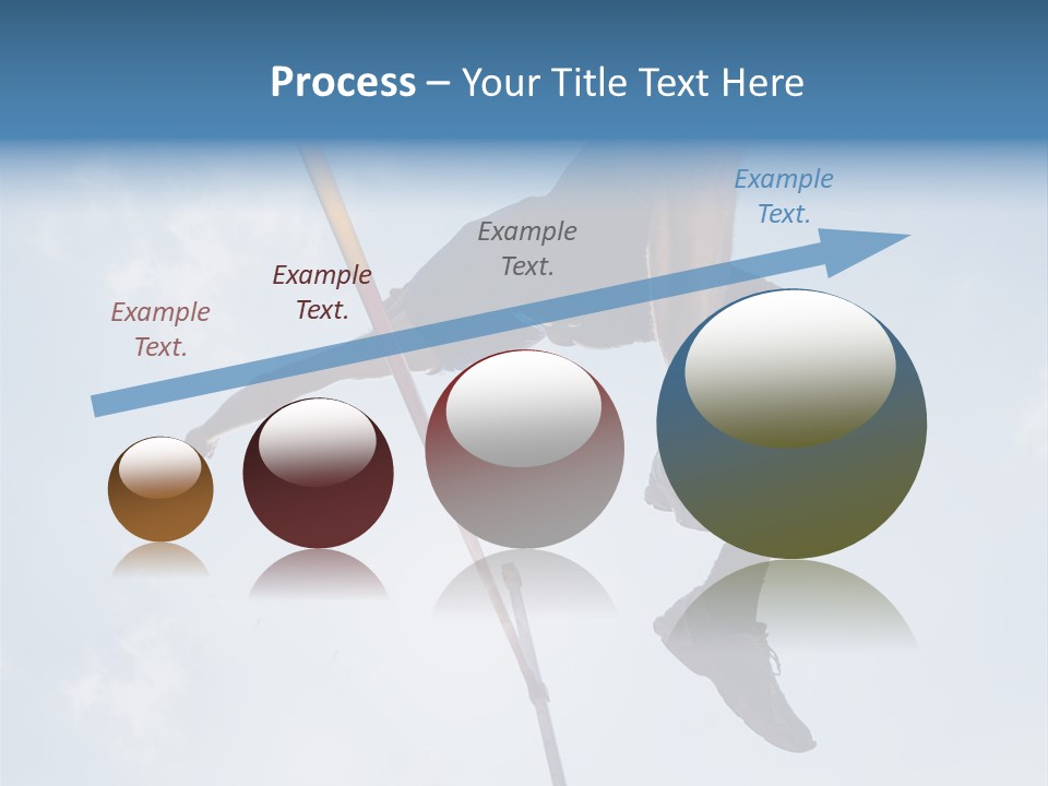 Decathlete High Jump Casual PowerPoint Template