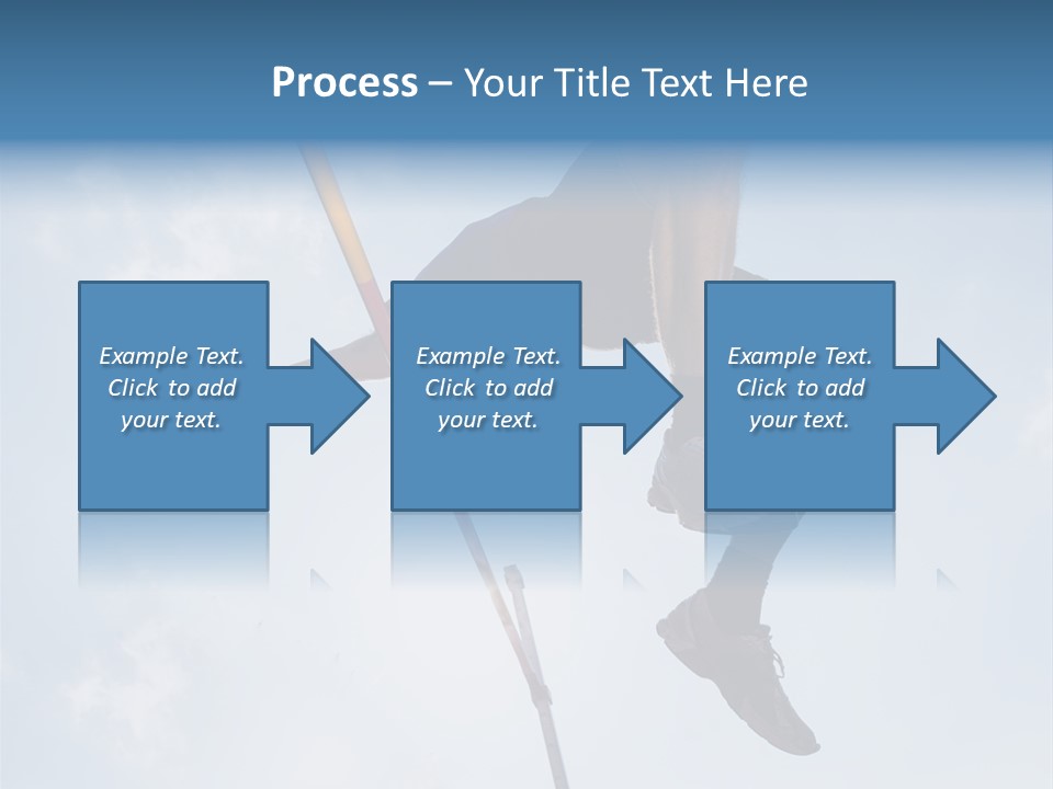 Decathlete High Jump Casual PowerPoint Template