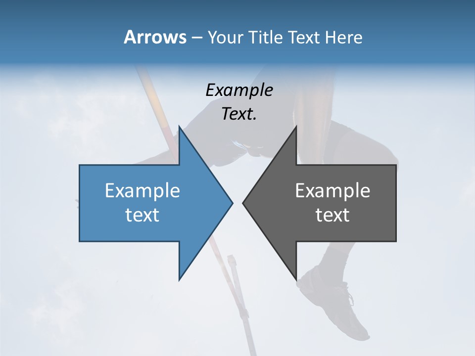 Decathlete High Jump Casual PowerPoint Template