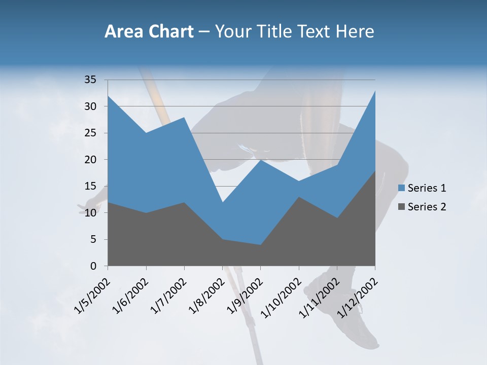 Decathlete High Jump Casual PowerPoint Template