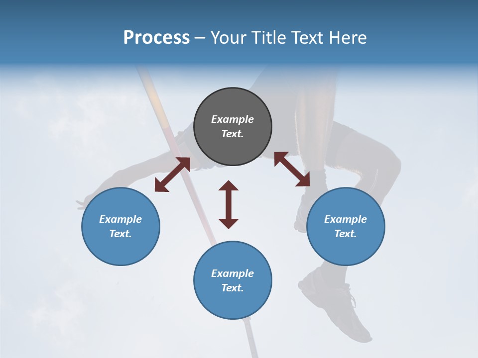 Decathlete High Jump Casual PowerPoint Template