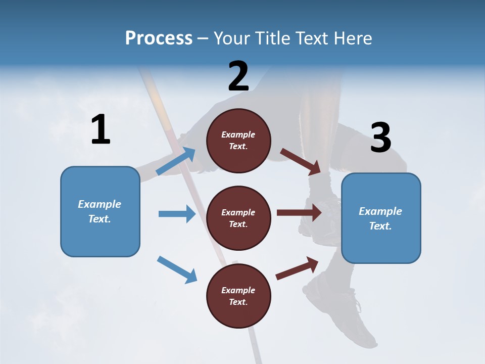 Decathlete High Jump Casual PowerPoint Template