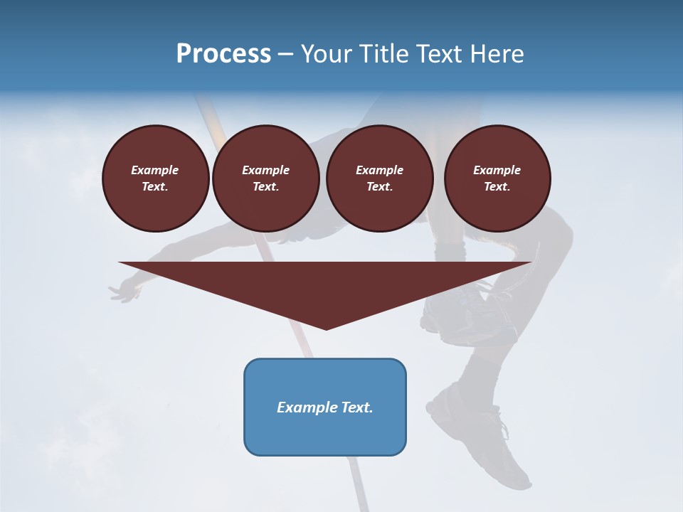 Decathlete High Jump Casual PowerPoint Template