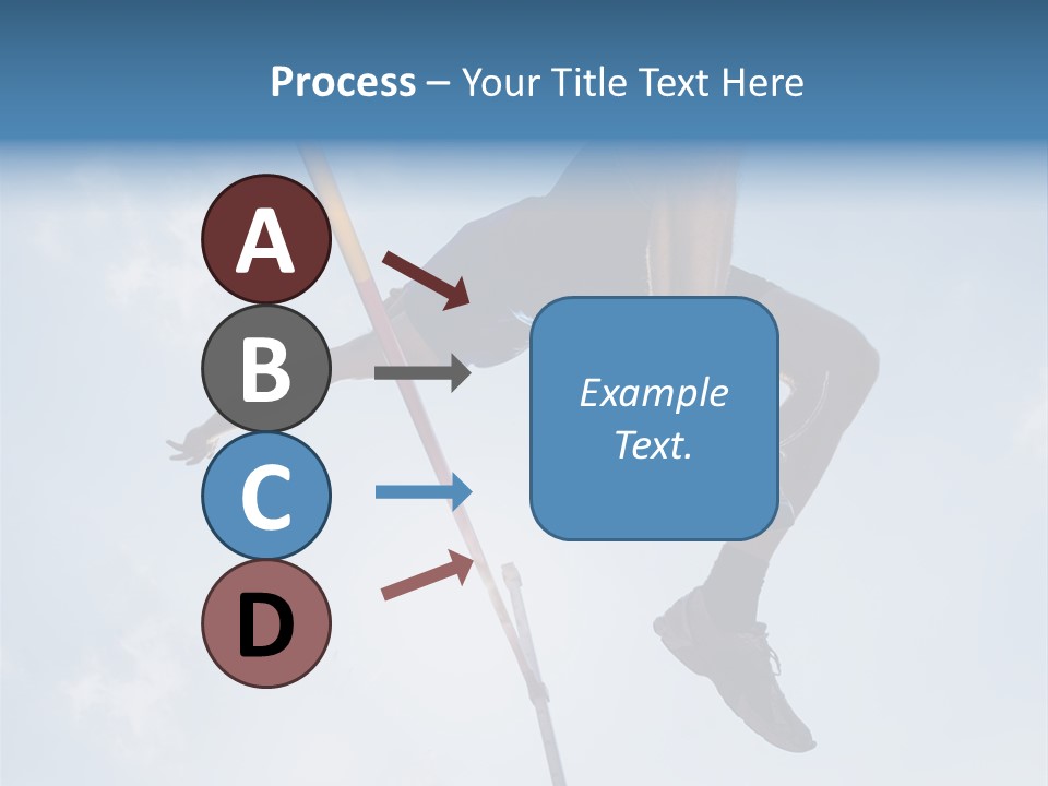 Decathlete High Jump Casual PowerPoint Template