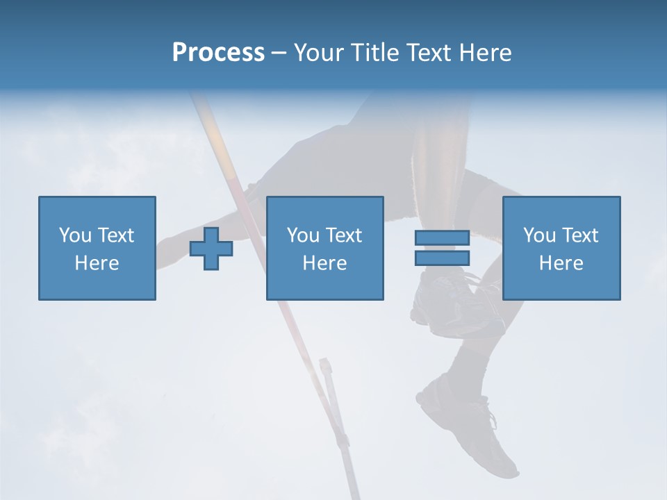 Decathlete High Jump Casual PowerPoint Template