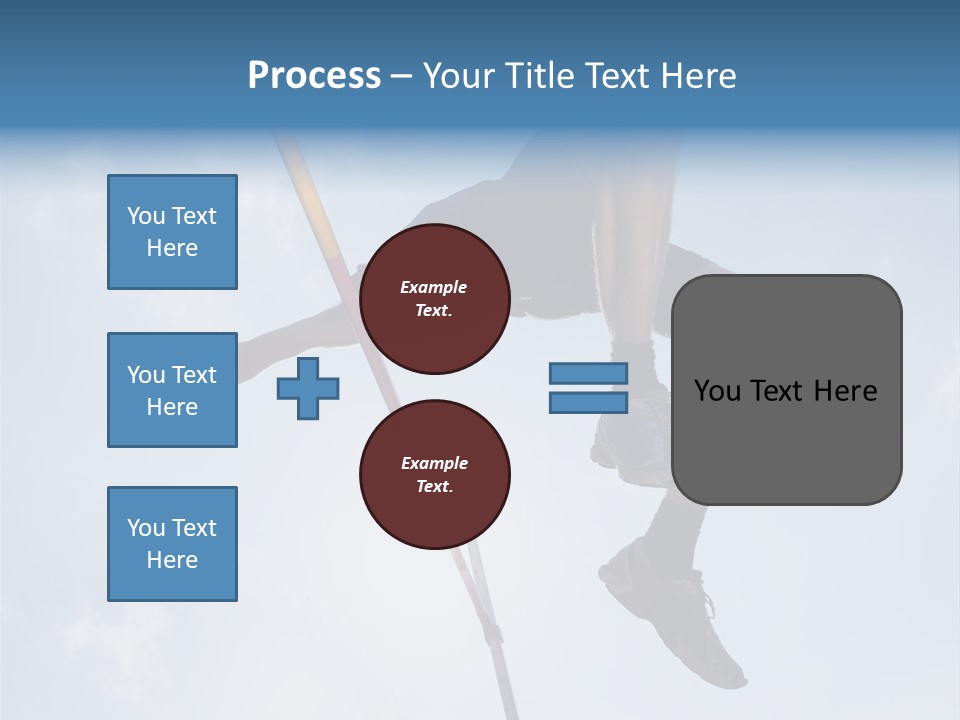Decathlete High Jump Casual PowerPoint Template