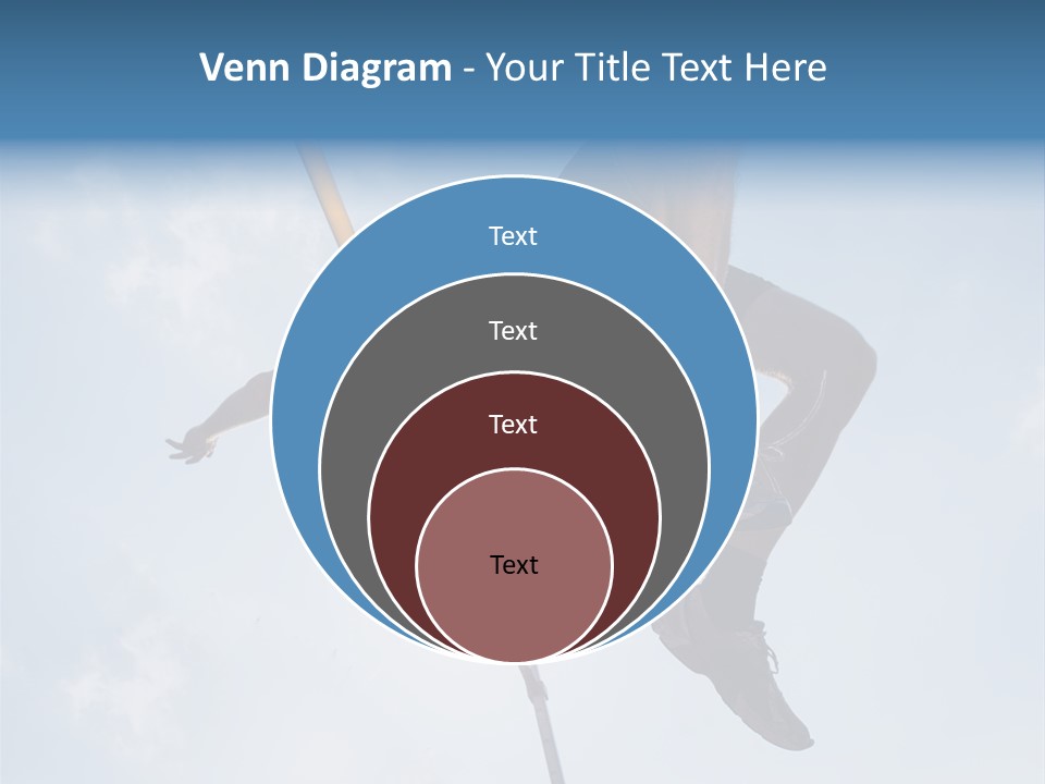 Decathlete High Jump Casual PowerPoint Template