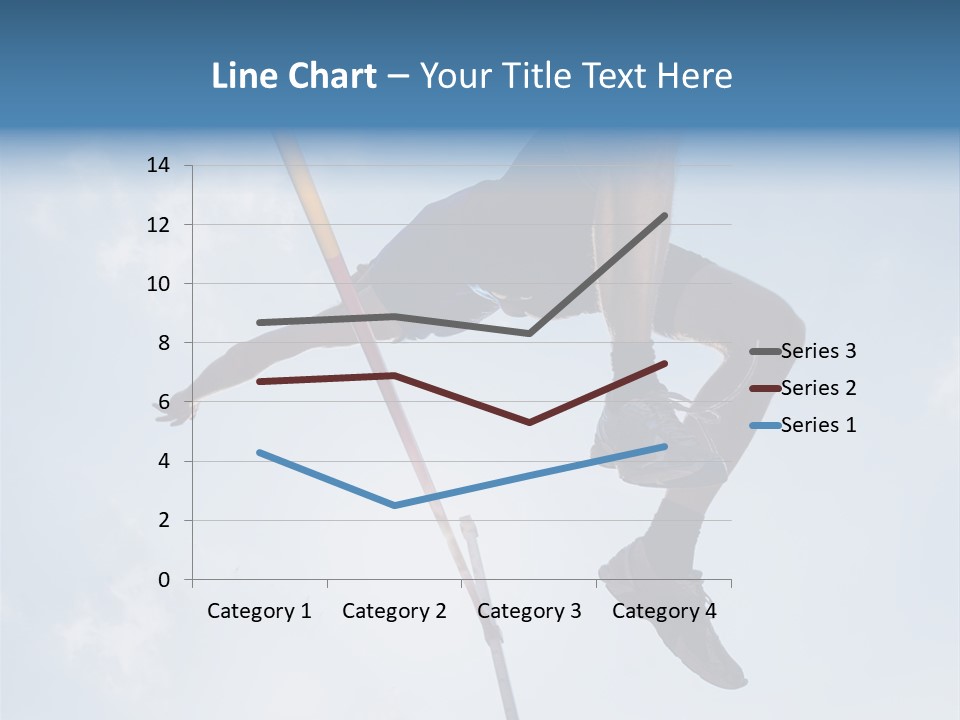 Decathlete High Jump Casual PowerPoint Template
