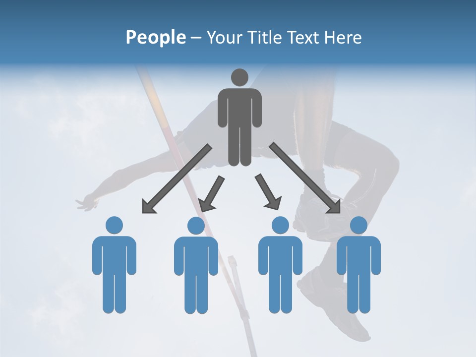 Decathlete High Jump Casual PowerPoint Template