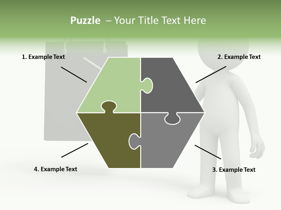 Bag Humorous Icon PowerPoint Template