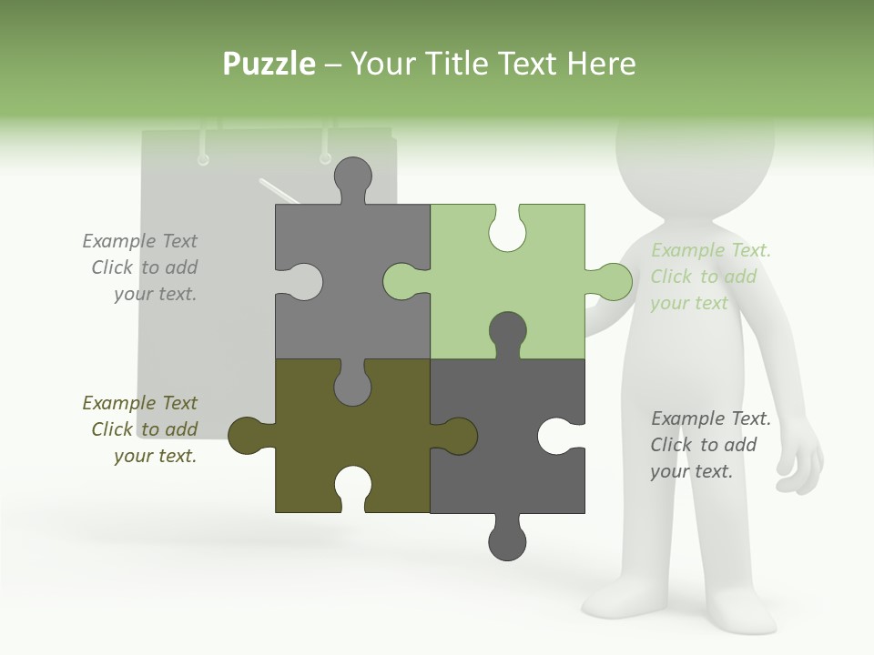 Bag Humorous Icon PowerPoint Template